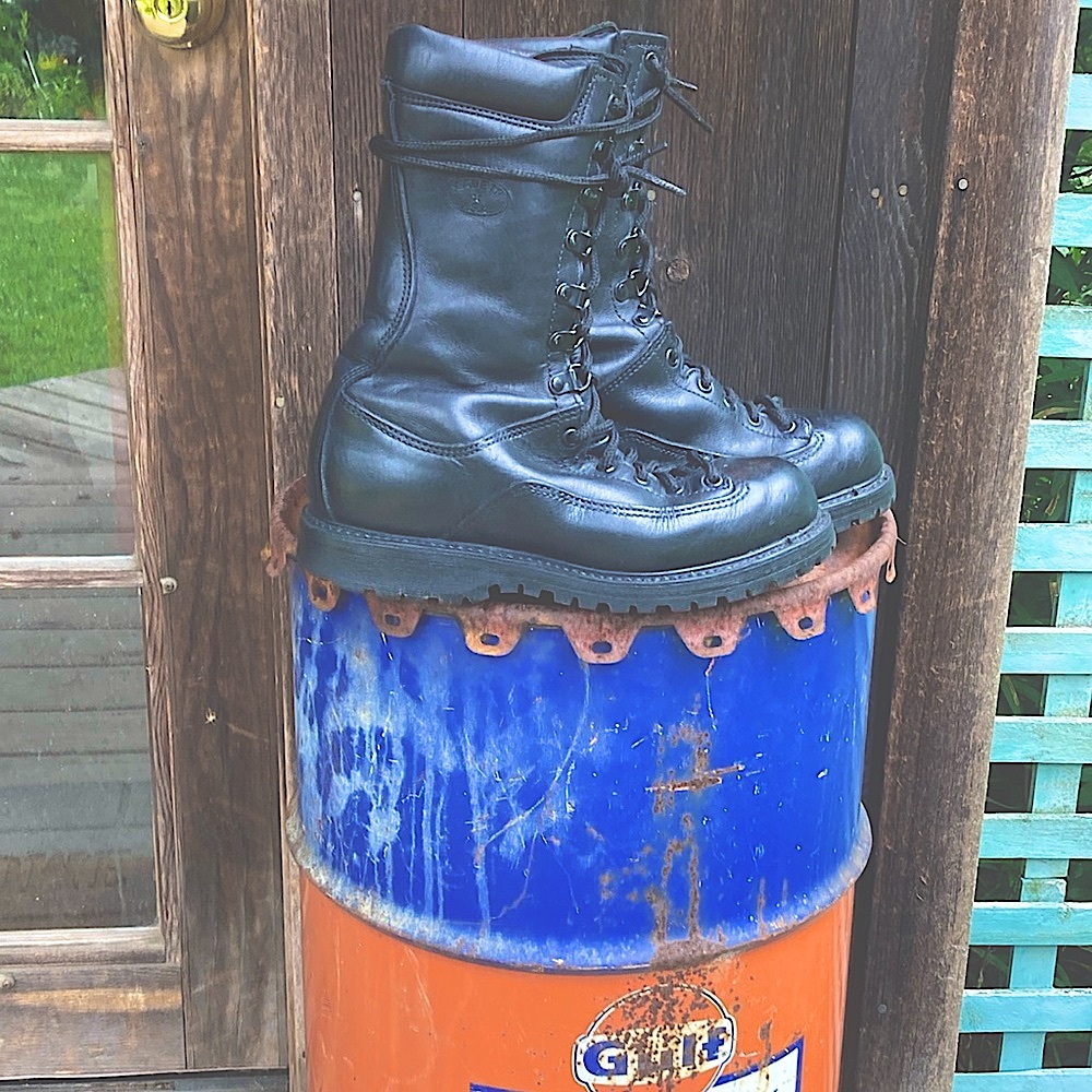 Black Leather women Boots